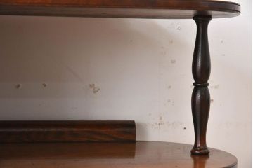 レトロ家具　昭和レトロ　飾り棚付き!アンティーク収納棚