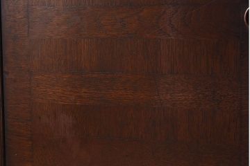 レトロ家具　昭和レトロ　飾り棚付き!アンティーク収納棚