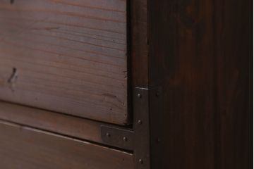 アンティーク家具　前面檜材　シンプルなアンティーク衣装箪笥(チェスト)(2)