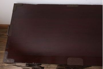 アンティーク家具　五丁引き　打ち出し金具　アンティーク　漆が美しい庄内箪笥