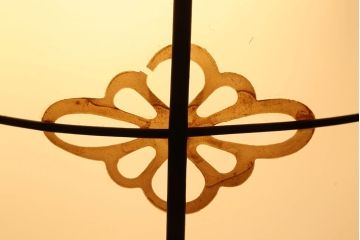 和製アンティーク　セルロイド巻電笠照明