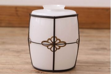 和製アンティーク　セルロイド巻電笠照明