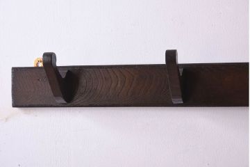 アンティーク雑貨　栗材　古い木製のアンティークウォールフック