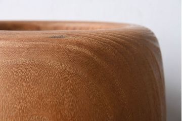 アンティーク雑貨　昭和初期　33cm　桐材　古い刳り貫き火鉢