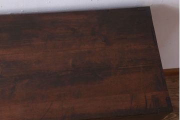 アンティーク家具　前面檜材　シンプルなアンティーク衣装箪笥(チェスト)(3)