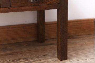 アンティーク家具　古い栓材の小さなアンティーク文机