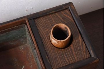 アンティーク雑貨　欅材製　アンティーク煙草盆