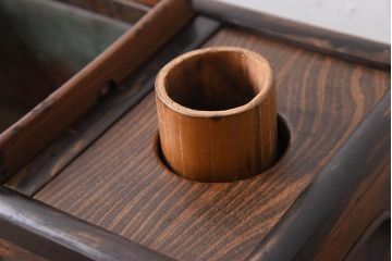 アンティーク雑貨　欅材製　アンティーク煙草盆