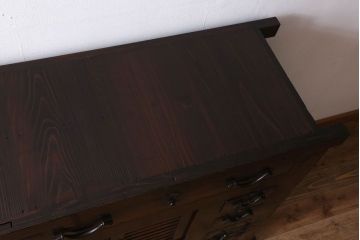 アンティーク家具　明治期　上手物　水屋箪笥サイドボード