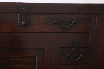 アンティーク家具　明治期　上手物　水屋箪笥サイドボード