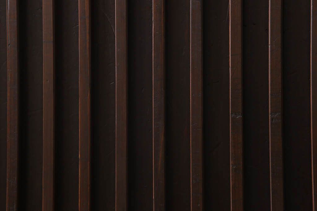 アンティーク家具　古民具・骨董　明治大正期　六尺　縦桟引き戸の重ね水屋箪笥