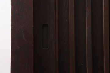 アンティーク家具　古民具・骨董　明治大正期　六尺　縦桟引き戸の重ね水屋箪笥