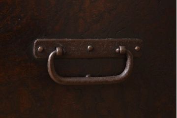 アンティーク家具　古民具・骨董　明治大正期　六尺　縦桟引き戸の重ね水屋箪笥