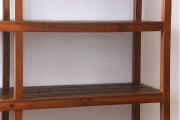 アンティーク家具　特大サイズ　古い木製の和製アンティーク飾り棚