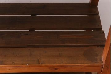 アンティーク家具　特大サイズ　古い木製の和製アンティーク飾り棚