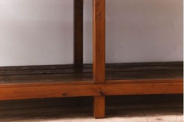 アンティーク家具　特大サイズ　古い木製の和製アンティーク飾り棚