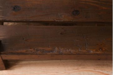 アンティーク家具　特大サイズ　古い木製の和製アンティーク飾り棚