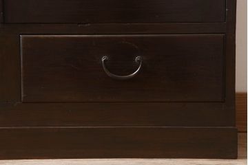 アンティーク家具　和製アンティーク　古い檜材の上品なブックケース(本棚)