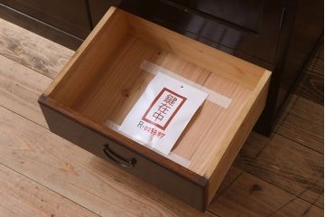 アンティーク家具　和製アンティーク　古い檜材の上品なブックケース(本棚)
