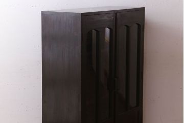 アンティーク家具　和製アンティーク　古い檜材の上品なブックケース(本棚)