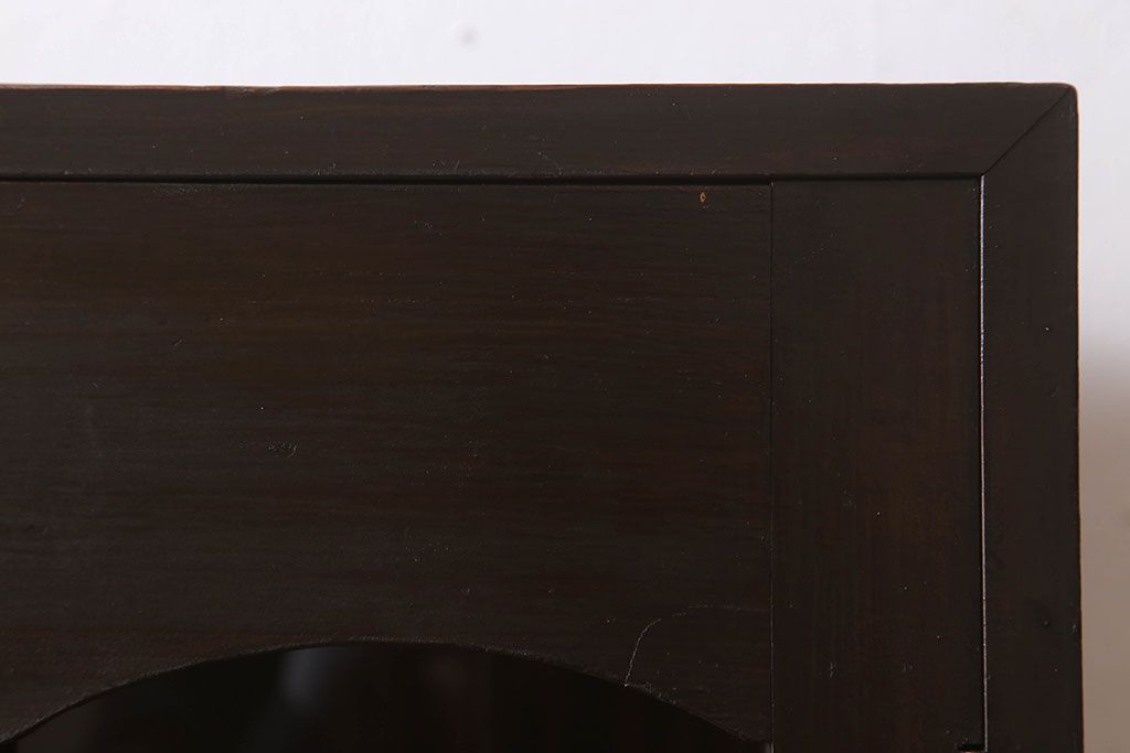 アンティーク家具　和製アンティーク　古い檜材の上品なブックケース(本棚)