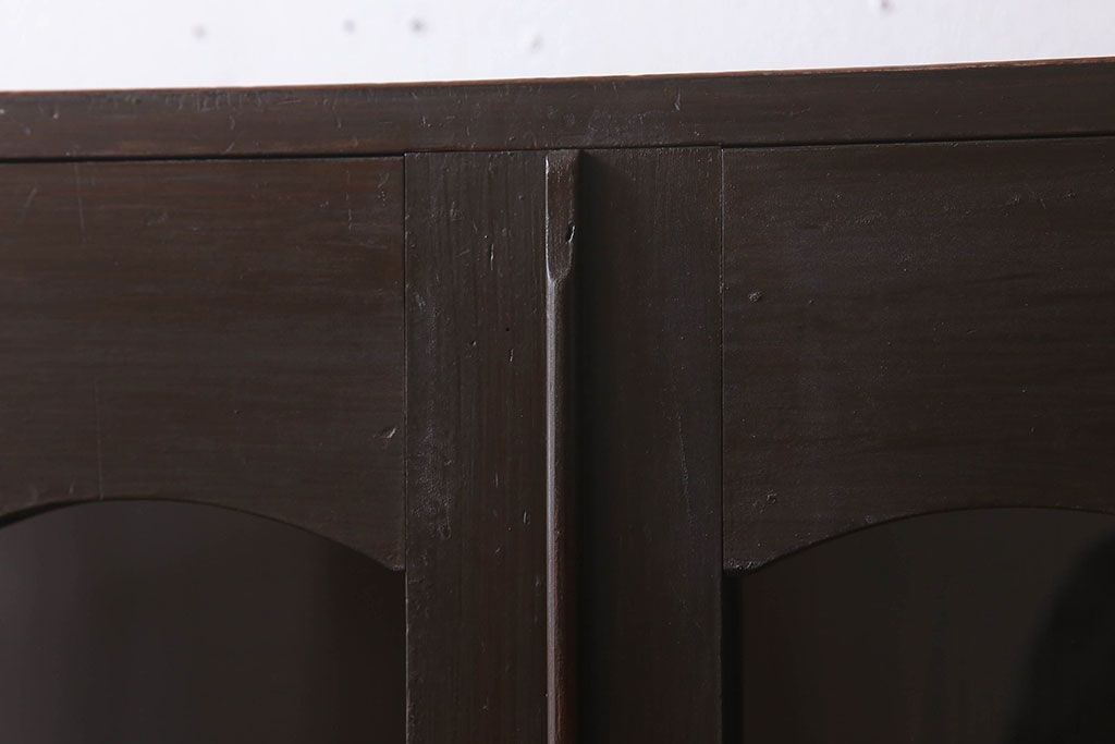 アンティーク家具　和製アンティーク　古い檜材の上品なブックケース(本棚)