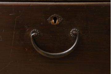 アンティーク家具　和製アンティーク　古い檜材の上品なブックケース(本棚)