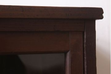 アンティーク家具　杉材製　小ぶりなアンティーク本箱