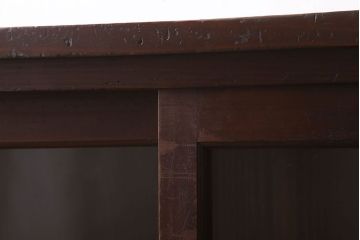 アンティーク家具　杉材製　小ぶりなアンティーク本箱
