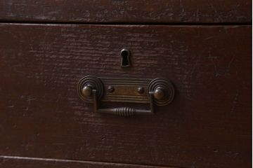 アンティーク家具　杉材製　小ぶりなアンティーク本箱