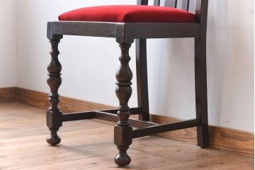 アンティーク家具　イギリスアンティーク　オーク材製チェア