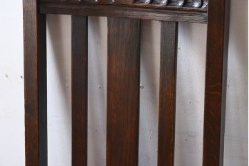 アンティーク家具　イギリスアンティーク　オーク材製チェア