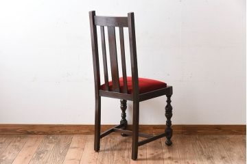 アンティーク家具　イギリスアンティーク　オーク材製チェア