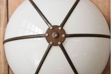 和製アンティーク　小ぶりな天井照明(銅巻)