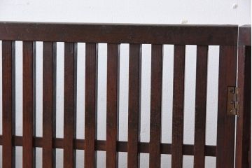 アンティーク雑貨　明治大正期　時代物　檜材のアンティーク帳場格子