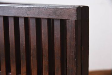 アンティーク雑貨　明治大正期　時代物　檜材のアンティーク帳場格子
