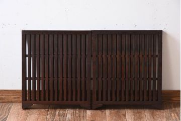 アンティーク雑貨　明治大正期　時代物　檜材のアンティーク帳場格子
