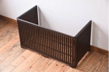 アンティーク雑貨　明治大正期　時代物　檜材のアンティーク帳場格子