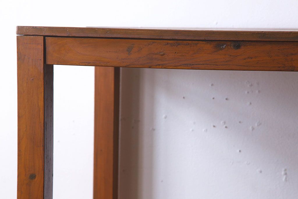 アンティーク家具　特大サイズ　古い木製の和製アンティーク飾り棚(2)