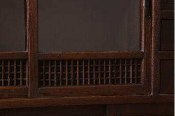 アンティーク家具　高級品　意匠が素晴らしい　アンティーク茶箪笥