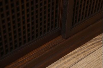 アンティーク家具　高級品　意匠が素晴らしい　アンティーク茶箪笥