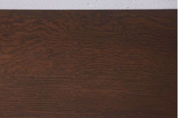 アンティーク家具　天板ナラ古材　アンティーク　シンプルな鉄脚テーブル(2)