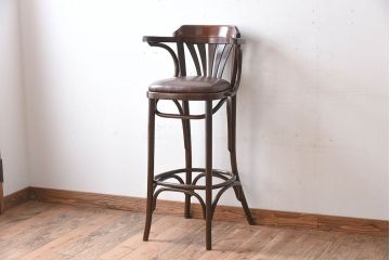 ヴィンテージ家具　イギリスビンテージ　ベントウッドカウンターチェア(2)