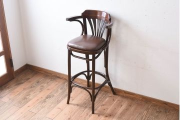 ヴィンテージ家具　イギリスビンテージ　ベントウッドカウンターチェア(2)