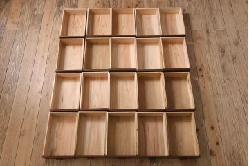 アンティーク家具　三方欅材　大正ロマン　高級品　引き出し31杯!大きなドロワー