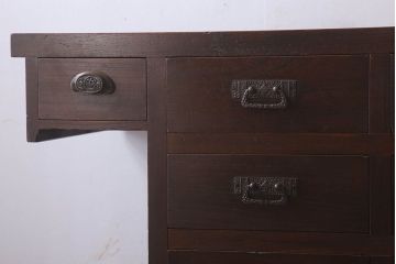 アンティーク家具　三方欅材　大正ロマン　高級品　引き出し31杯!大きなドロワー
