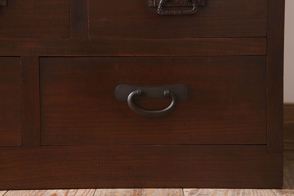 アンティーク家具　三方欅材　大正ロマン　高級品　引き出し31杯!大きなドロワー