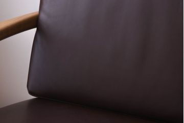 中古　宮崎椅子製作所　ペーパーナイフソファ　3人掛けソファ(長椅子)