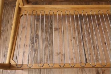 中古　宮崎椅子製作所　ペーパーナイフソファ　3人掛けソファ(長椅子)