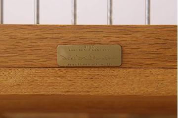 中古　宮崎椅子製作所　ペーパーナイフソファ　3人掛けソファ(長椅子)